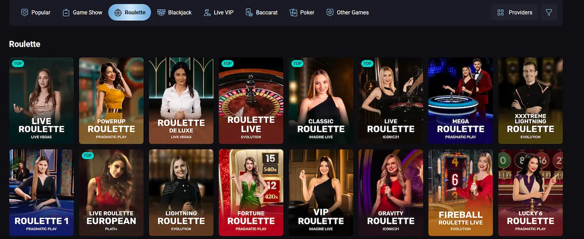 Slotlounge European roulette table with live dealer